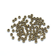 Brass Spacer Beads, Flat Round, Raw(Unplated), 2.5mm, Hole: 1.4mm(KK-E719-24C)