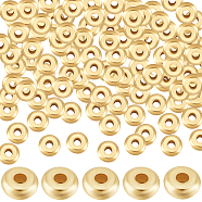 150Pcs 304 Stainless Steel Spacer Beads, Rondelle, Real 18K Gold Plated, 5x2mm, Hole: 1.5mm(STAS-BBC0003-43)