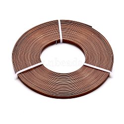 Aluminum Wire, Flat, Saddle Brown, 5x1mm, about 10m/roll(X-AW-L001-A-01)