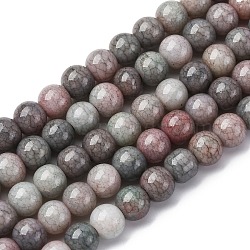 Ombre Effect Dyed Glass Beads Strands, Imitation Jade, Rondelle, Slate Gray, 8.5mm, Hole: 1.2mm, about 50~52pcs/strand, 14.33~15.31''(36.4~38.9cm)(X-GLAA-T031-01O-12)