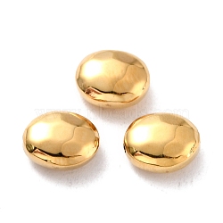Ion Plating(IP) 316 Surgical Stainless Steel Beads, Oval, Golden, 8.5x7x4mm, Hole: 1mm(STAS-D450-37G)