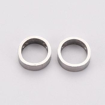 304 Stainless Steel Pendants, Stainless Steel Color, Letter, Letter.O, 12x10x3mm, Hole: 1.8mm