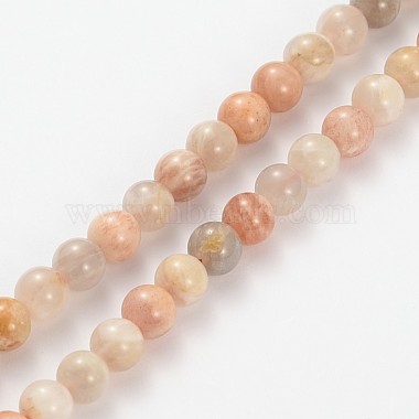 Natural Multi-Moonstone Round Beads Strands(X-G-O030-6mm-10)-2
