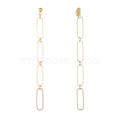 Brass Dangle Stud Earrings(X-EJEW-JE03837)-2