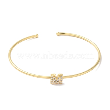 Bracelets en laiton plaqué en rack(BJEW-A018-01G-M)-2