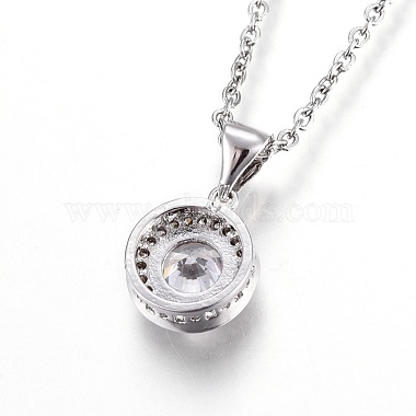 304 Stainless Steel Pendant Necklaces(NJEW-O108-27P)-2