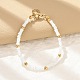 304 Stainless Steel Beaded Bracelets for Women(BJEW-M056-08G-01)-1