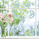 16 Sheets 4 Styles Waterproof PVC Colored Laser Stained Window Film Static Stickers(DIY-WH0314-091)-7
