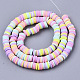 Handmade Polymer Clay Beads Strands(X-CLAY-R089-6mm-087)-2
