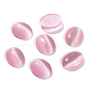 Cat Eye Cabochons, Oval, Pink, 40x30x5.5mm(CE064-30X40-20)