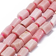 Natural Pink Opal Beads Strands, Nuggets, 7~11x8~9mm, Hole: 1mm, about 35pcs/strand, 16.14''(41cm)(G-O170-110)