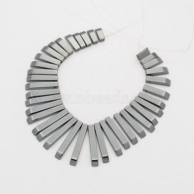 10mm Rectangle Non-magnetic Hematite Beads