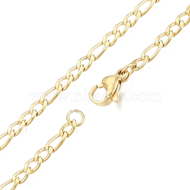 Men's 201 Stainless Steel Figaro Chains Necklace(NJEW-N050-A08-3-60G)-2