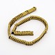 Frosted Electroplate Non-magnetic Synthetic Hematite Bead Strands(G-J286-04B)-2