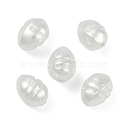 Glass Profiled Pearl Beads, Pearlized, Oval, White, 14x10.5~11x10.5~11mm, Hole: 1~1.2mm(HY-Z001-09)