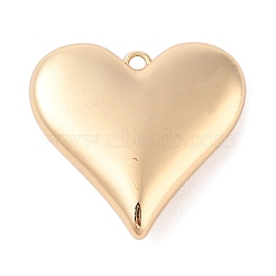 Brass Pendants, Back Hollow Heart, Heart Charms, Real 14K Gold Plated, 23x24x6mm, Hole: 1.6mm(KK-N256-03B-G)