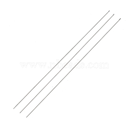 Steel Beading Needles with Hook for Bead Spinner, Curved Needles for Beading Jewelry, Stainless Steel Color, 18x0.04cm(TOOL-C009-01B-02)