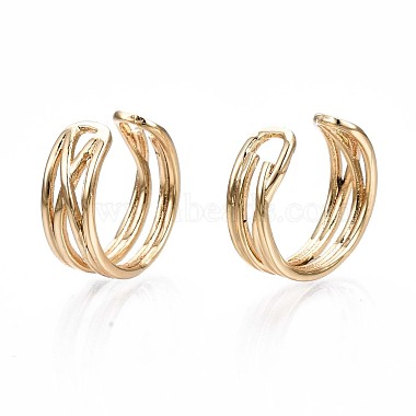 Brass Cuff Earrings(EJEW-Q764-040)-4