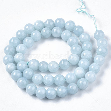Natural Chalcedony Beads Strands(X-G-S333-8mm-004)-2