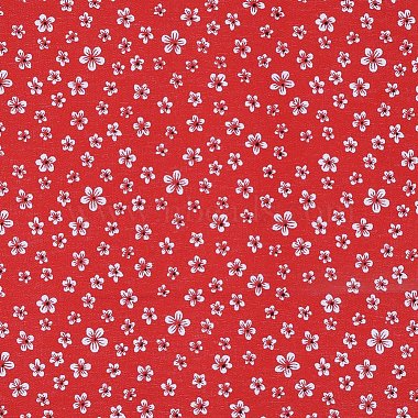 Floral Pattern Printed A4 Polyester Fabric Sheets(DIY-WH0158-63A-08)-2