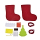 kits de calcetines navideños de tela no tejida diy(DIY-Q031-02D)-2