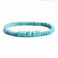 Turquoise Bracelet with Elastic Rope Bracelet, Male and Female Lovers Best Friend(DZ7554-16)