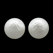 Imitation Pearl Acrylic Beads, Undrilled/No Hole, Matte Style, Round, White, 2.5~3mm(ACRP-R008-3mm-01)
