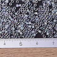 MIYUKI Delica Beads, Cylinder, Japanese Seed Beads, 11/0, (DB0051) Crystal AB, 1.3x1.6mm, Hole: 0.8mm, about 2000pcs/10g(X-SEED-J020-DB0051)