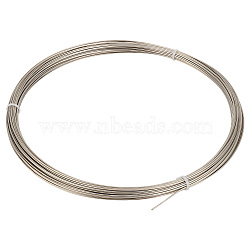 Copper Flat Wire, Flat, for DIY Jewelry Craft Making, Platinum, 1x1mm, about 98.43 Feet(30m)/Roll(FIND-WH0427-45P)