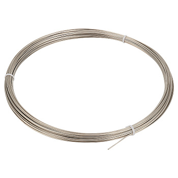 Copper Flat Wire, Flat, for DIY Jewelry Craft Making, Platinum, 1x1mm, about 98.43 Feet(30m)/Roll