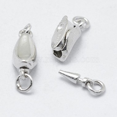 Rhodium Plated 925 Sterling Silver Box Clasps(STER-F037-032P)-3