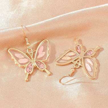 Alloy & Dried Flower Dangle Earrings(AL-Z001-02G-01)-2