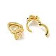 Brass Hoop Earring(EJEW-C088-36G)-3