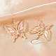 Alloy & Dried Flower Dangle Earrings(AL-Z001-02G-01)-2