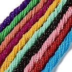 Baking Paint Imitation Jade Glass Bead Strands, Faceted Rondelle, Mixed Color, 6x5mm, Hole: 1.2mm, about 85pcs/strand, 16.73''(42.5cm)(DGLA-A034-J6MM-A)