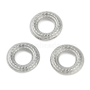 CCB Plastic Linking Rings, Donut, Platinum, 16x4mm, Inner Diameter: 8.5mm(CCB-G020-37A-P)