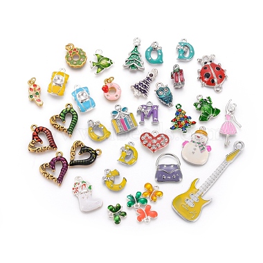 Mixed Color Mixed Color Others Alloy + Enamel Pendants
