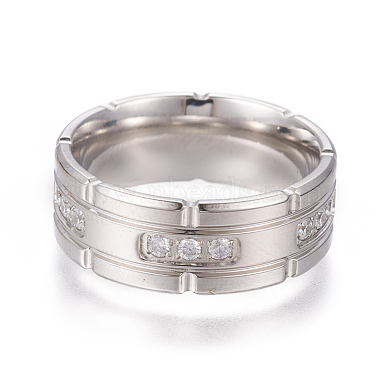 Clear Stainless Steel Finger Rings