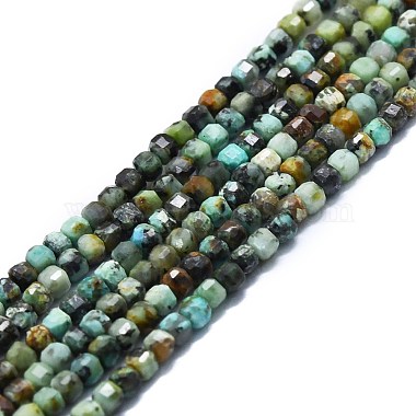 Cube African Turquoise(Jasper) Beads