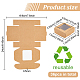 Square Foldable Creative Kraft Paper Box(CON-WH0089-20B)-2