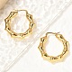 304 Stainless Steel Polygon Hoop Earrings(EJEW-Q011-13G)-5