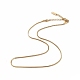 Placage ionique (ip) 304 collier de chaîne de serpent rond en acier inoxydable pour hommes femmes(NJEW-K245-012A)-1