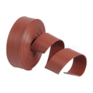 5M Flat PU Imitation Leather Cord, for Clothing Accessories, Saddle Brown, 26x1mm, about 5.47 Yards(5m)/pc(LC-WH0009-08A)