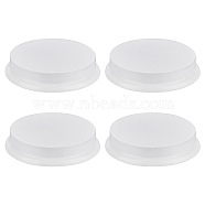 Flat Round Polymer Clay Display Base, for Action Figure, Miniatures, Models, Figurines, White, 6.5x1.2cm(ODIS-WH0025-171A)