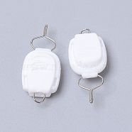 Fishing Rod  Accessories, Card Line Tool, White, 33x14.5x9mm, Hole: 3mm(FIND-WH0067-31D)