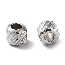 Non-Tarnish 303 Stainless Steel Beads, Rondelle, Stainless Steel Color, 3x2.8mm, Hole: 1.5mm(STAS-Q302-03A-P)