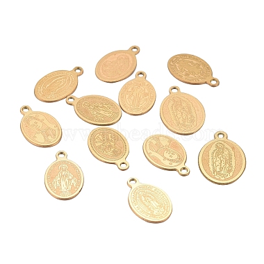 30Pcs 6 Style PVD Vacuum Plating 304 Stainless Steel Pendants(STAS-CJ0001-146)-3