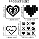 US 1 Set Valentine's Day PET Hollow Out Drawing Painting Stencils(DIY-MA0003-28)-2