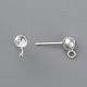 201 Stainless Steel Ball Stud Earring Post(STAS-H410-09S-A)-1