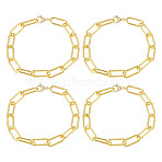 4Pcs Iron Chain Pet Collars, Golden, 245mm(NJEW-TADJ0001)